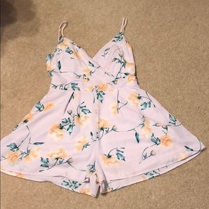 Floral Romper with Pockets